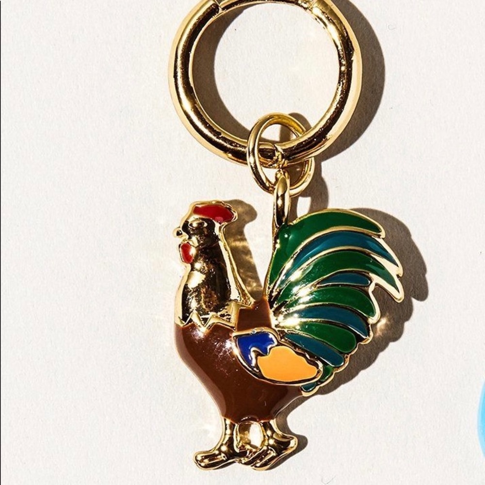 Man Repeller single rooster earring